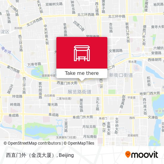 西直门外（金茂大厦） map