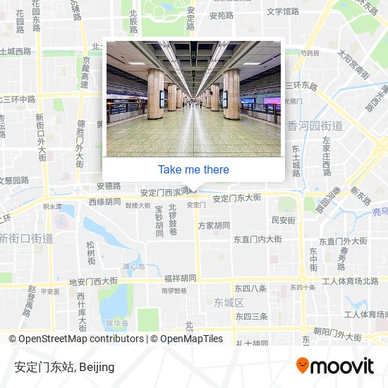 安定门东站 map