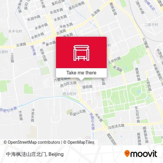 中海枫涟山庄北门 map