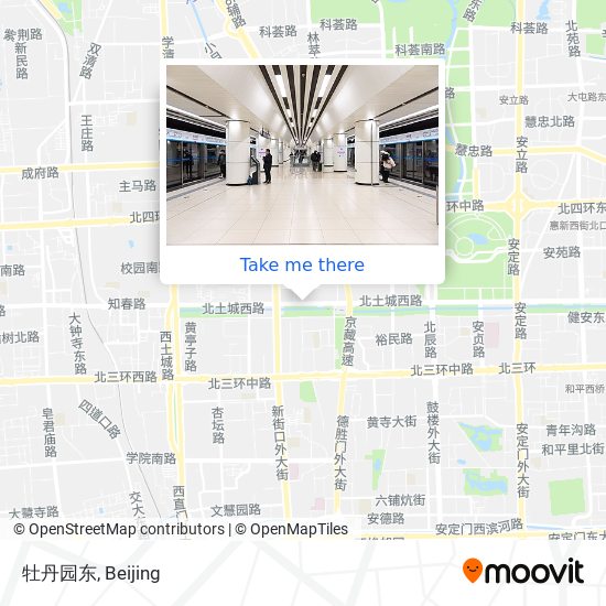 牡丹园东 map
