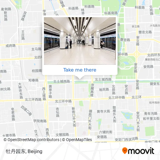 牡丹园东 map