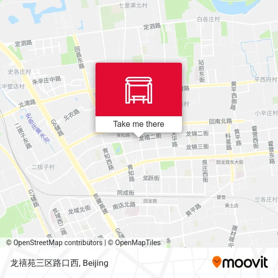 龙禧苑三区路口西 map