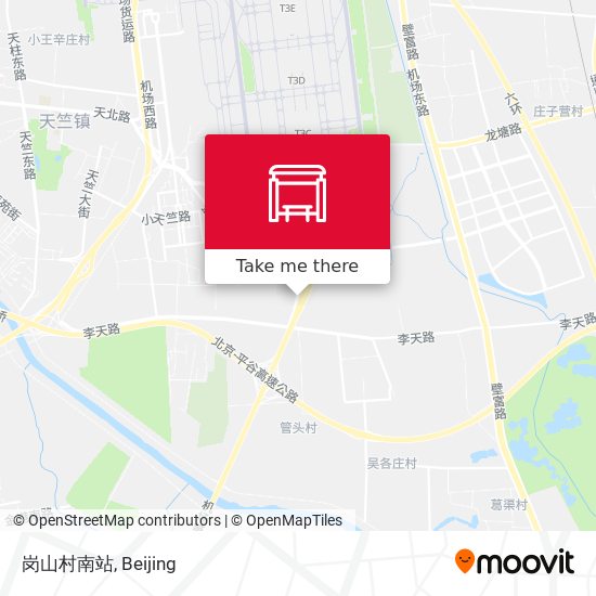 岗山村南站 map