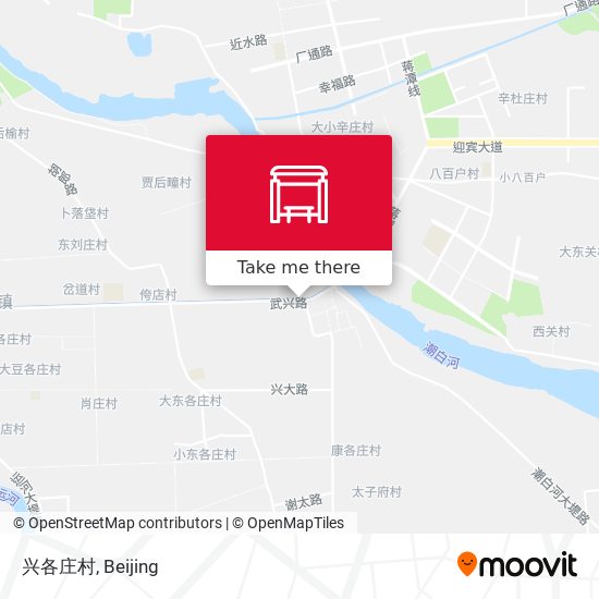 兴各庄村 map