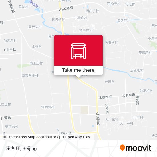 霍各庄 map