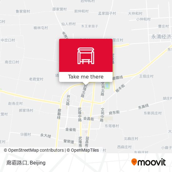 廊霸路口 map