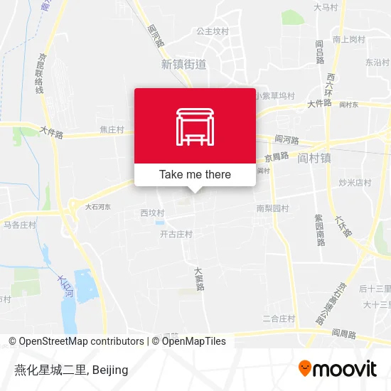 燕化星城二里 map