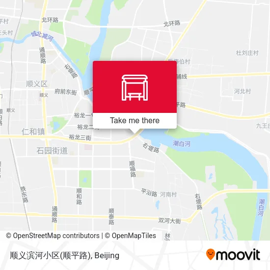 顺义滨河小区(顺平路) map
