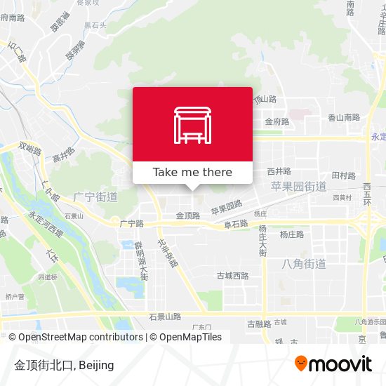 金顶街北口 map