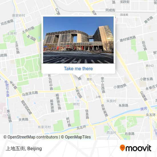 上地五街 map