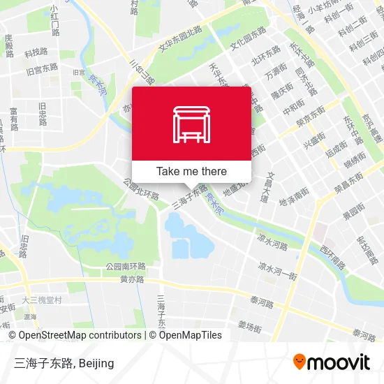 三海子东路 map