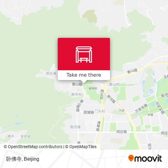 卧佛寺 map