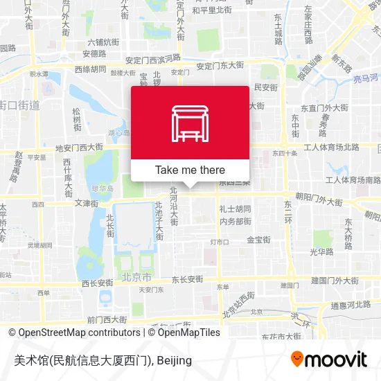 美术馆(民航信息大厦西门) map