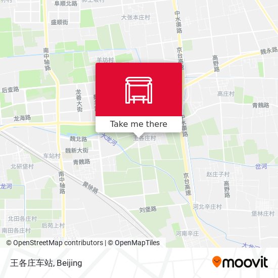王各庄车站 map