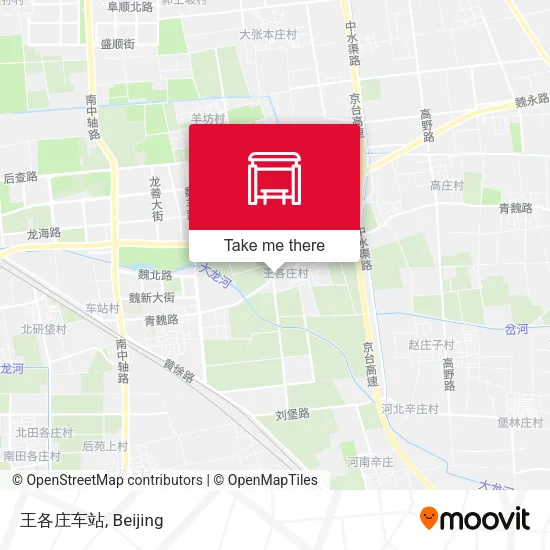王各庄车站 map