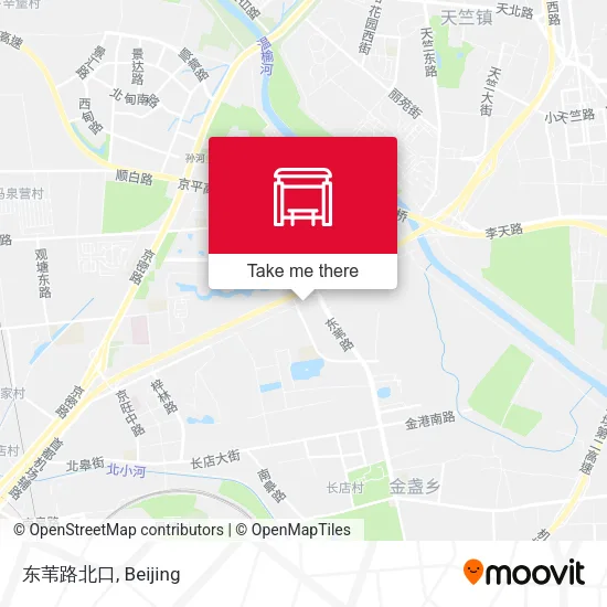 东苇路北口 map