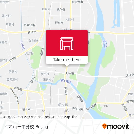 牛栏山一中分校 map