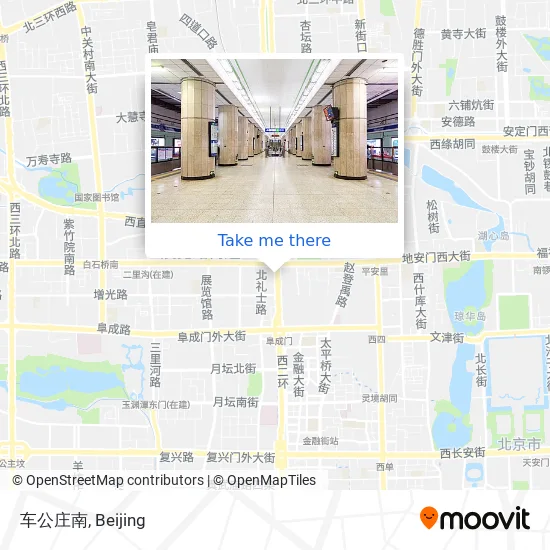 车公庄南 map