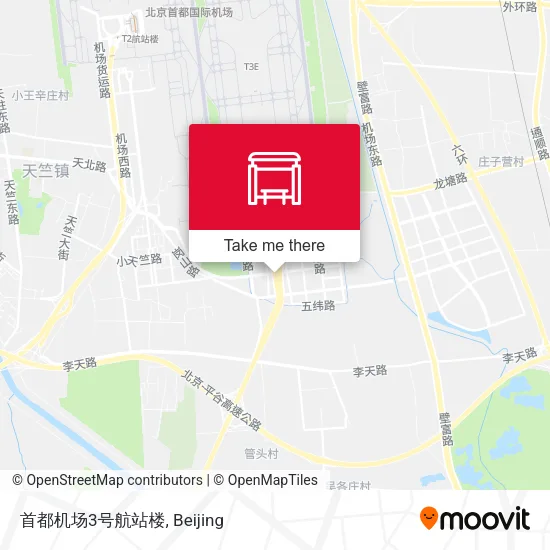 首都机场3号航站楼 map