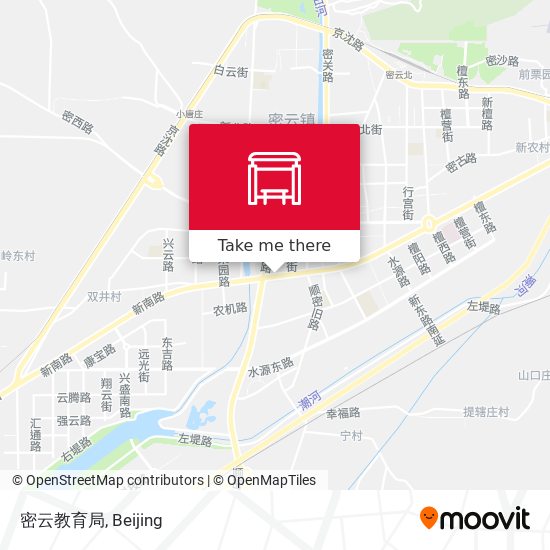 密云教育局 map