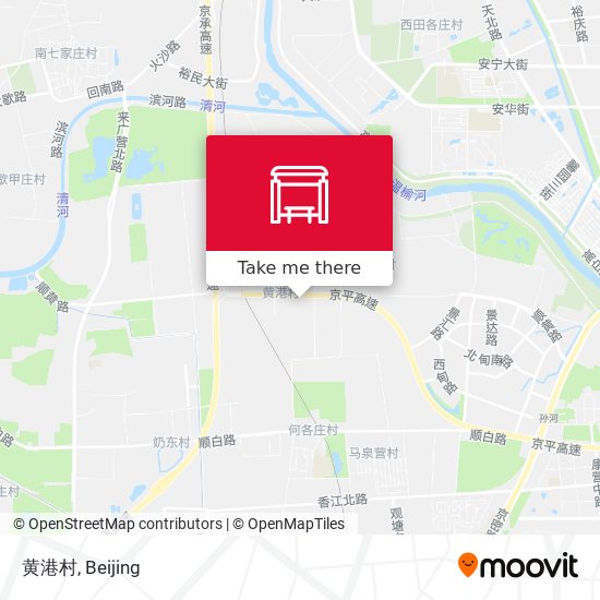 黄港村 map