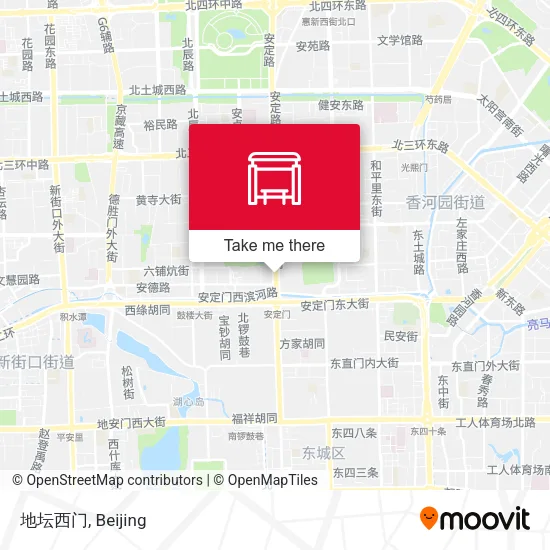 地坛西门 map