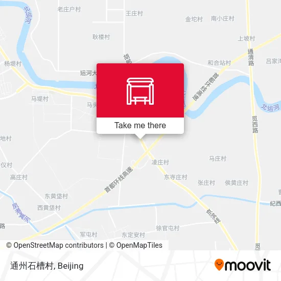 通州石槽村 map