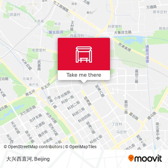 大兴西直河 map