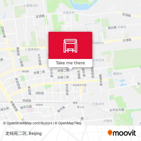 龙锦苑二区 map
