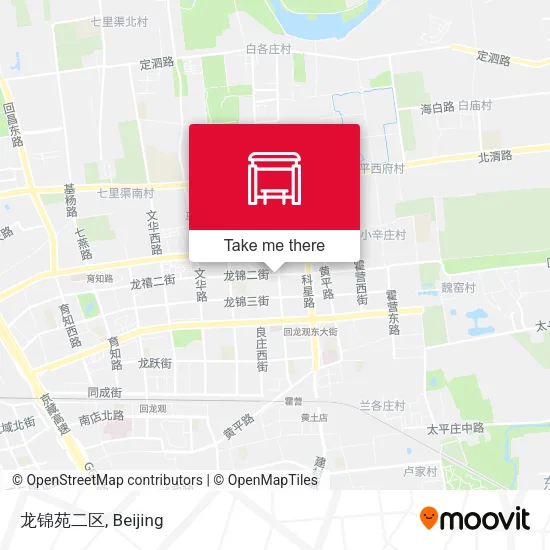 龙锦苑二区 map