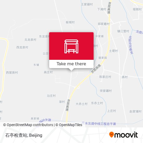 石亭检查站 map
