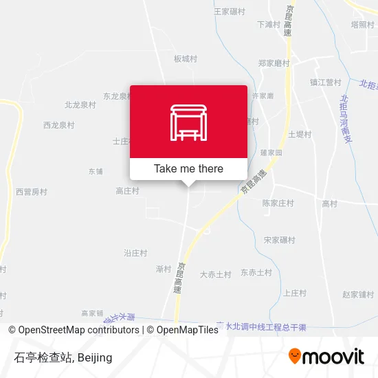 石亭检查站 map
