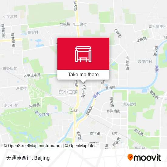 天通苑西门 map