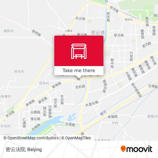 密云法院 map