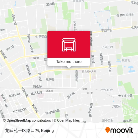 龙跃苑一区路口东 map