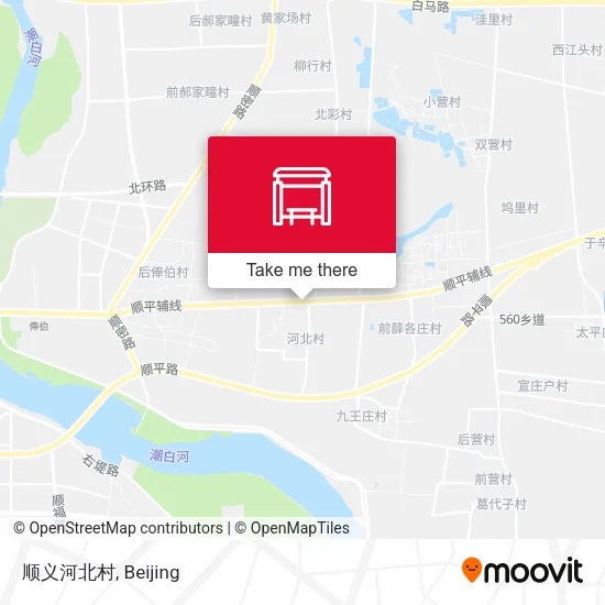 顺义河北村 map