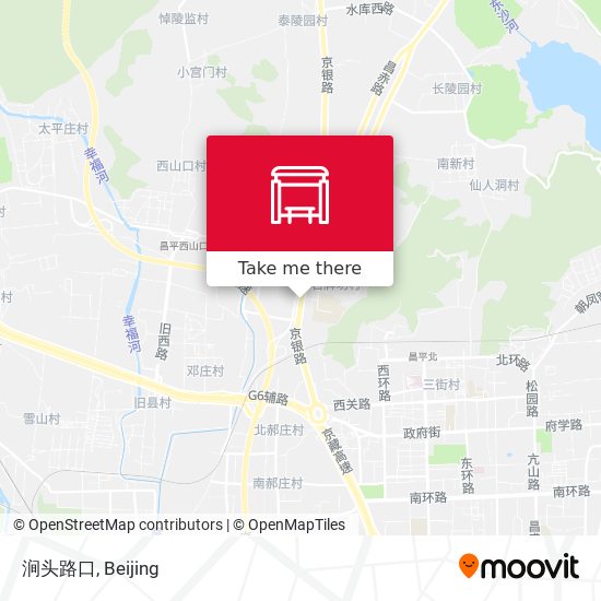 涧头路口 map
