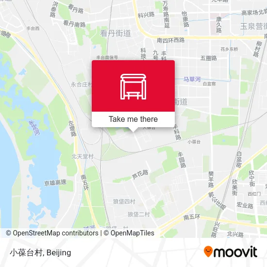小葆台村 map