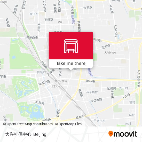 大兴社保中心 map