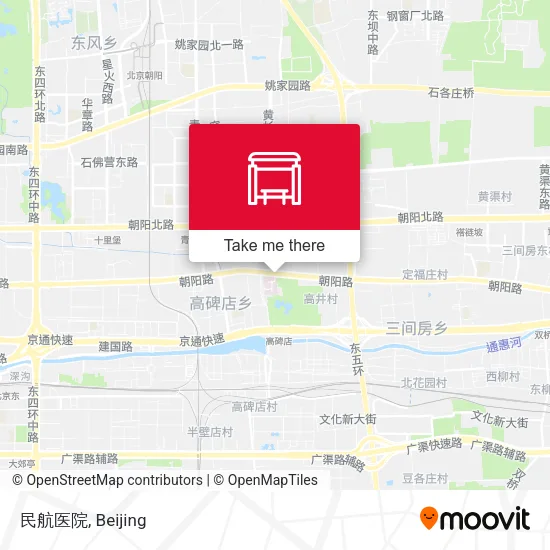 民航医院 map