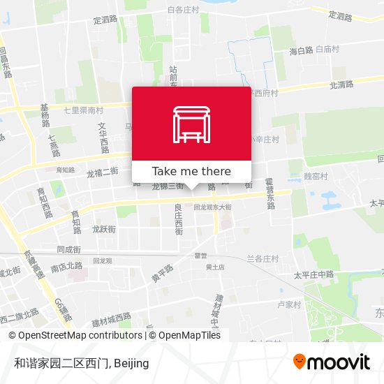 和谐家园二区西门 map
