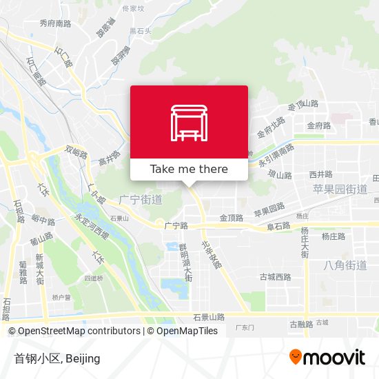 首钢小区 map