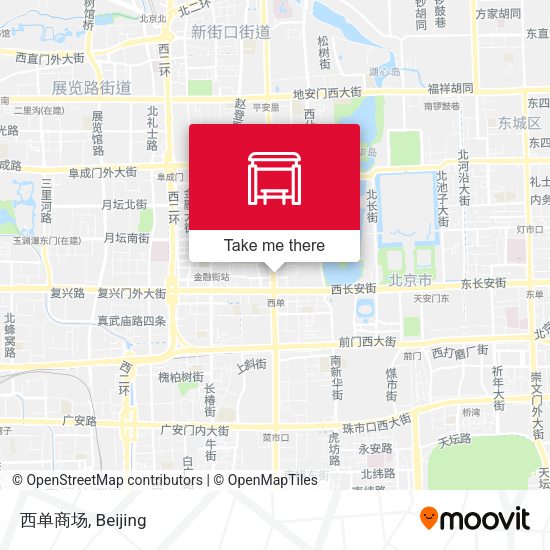 西单商场 map