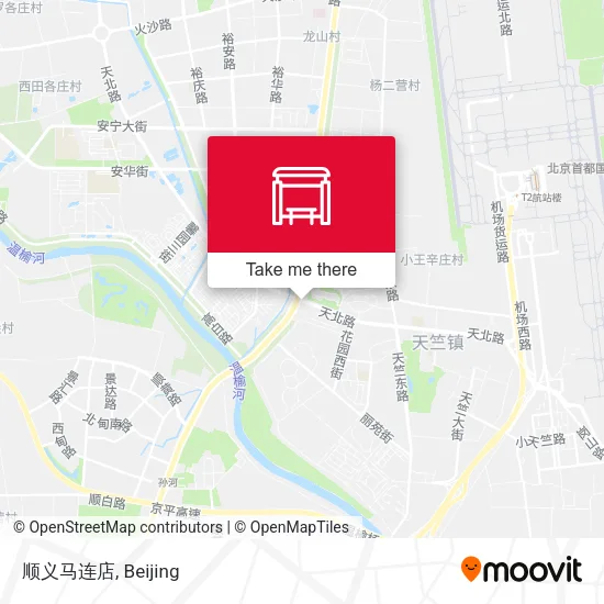 顺义马连店 map