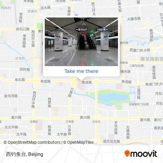 西钓鱼台 map