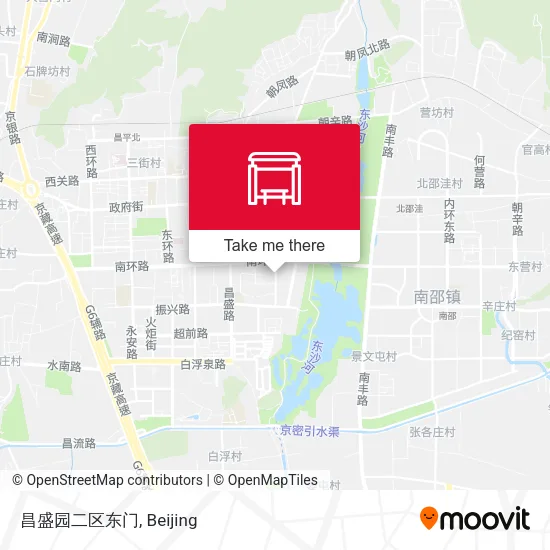 昌盛园二区东门 map