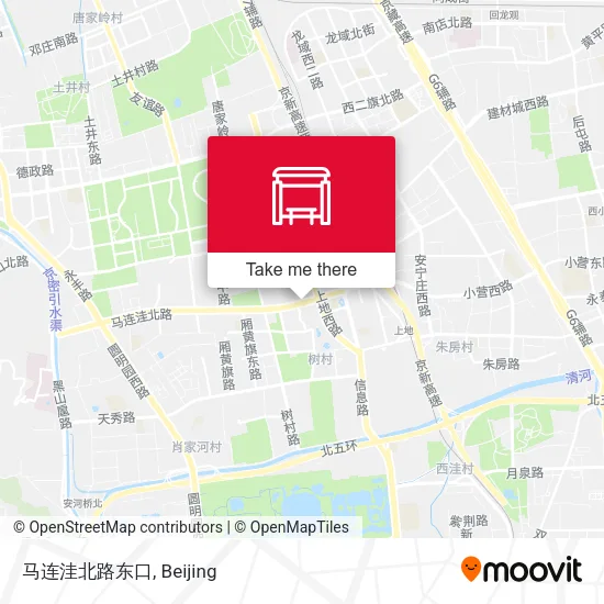 马连洼北路东口 map