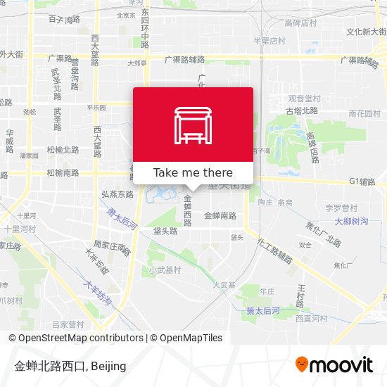 金蝉北路西口 map