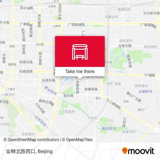 金蝉北路西口 map