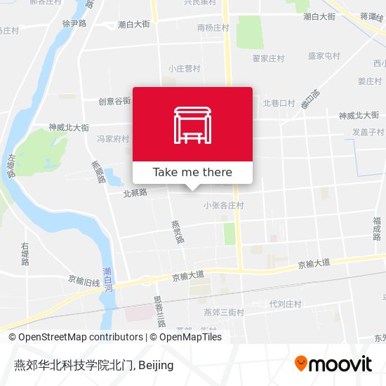 燕郊华北科技学院北门 map